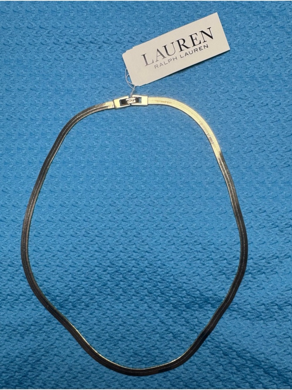 Lauren Ralph Lauren
New! Herringbone Chain 17" Collar Necklace